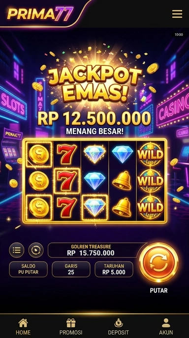 prima77 — cuplikan layar ringkas